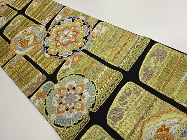 JAPANESE FUKURO OBI / WOVEN CRANE